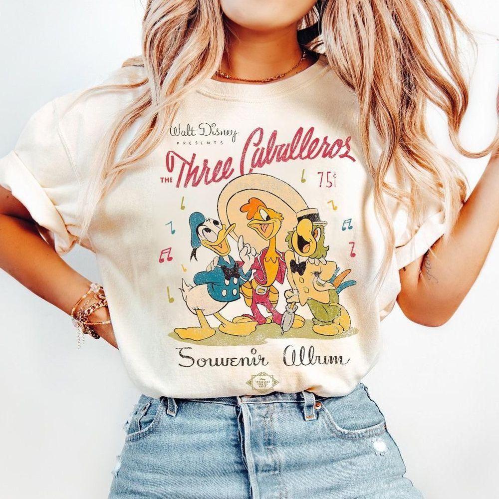 The Three Caballeros Donald Duck Vintage Distressed Vuitino Apparel The Three Caballeros Donald Duck Vintage Distressed Vuitino Apparel